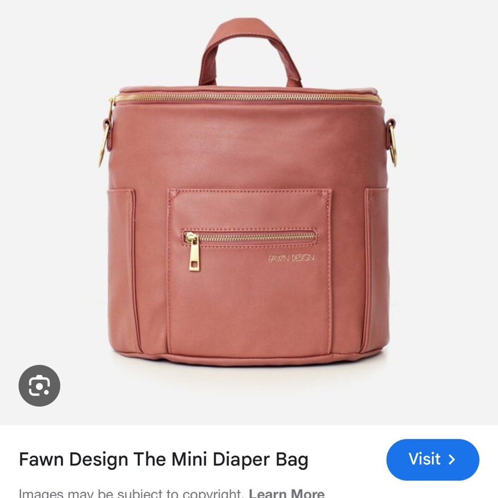 Fawn Design The Mini Diaper Bag - dusty rose